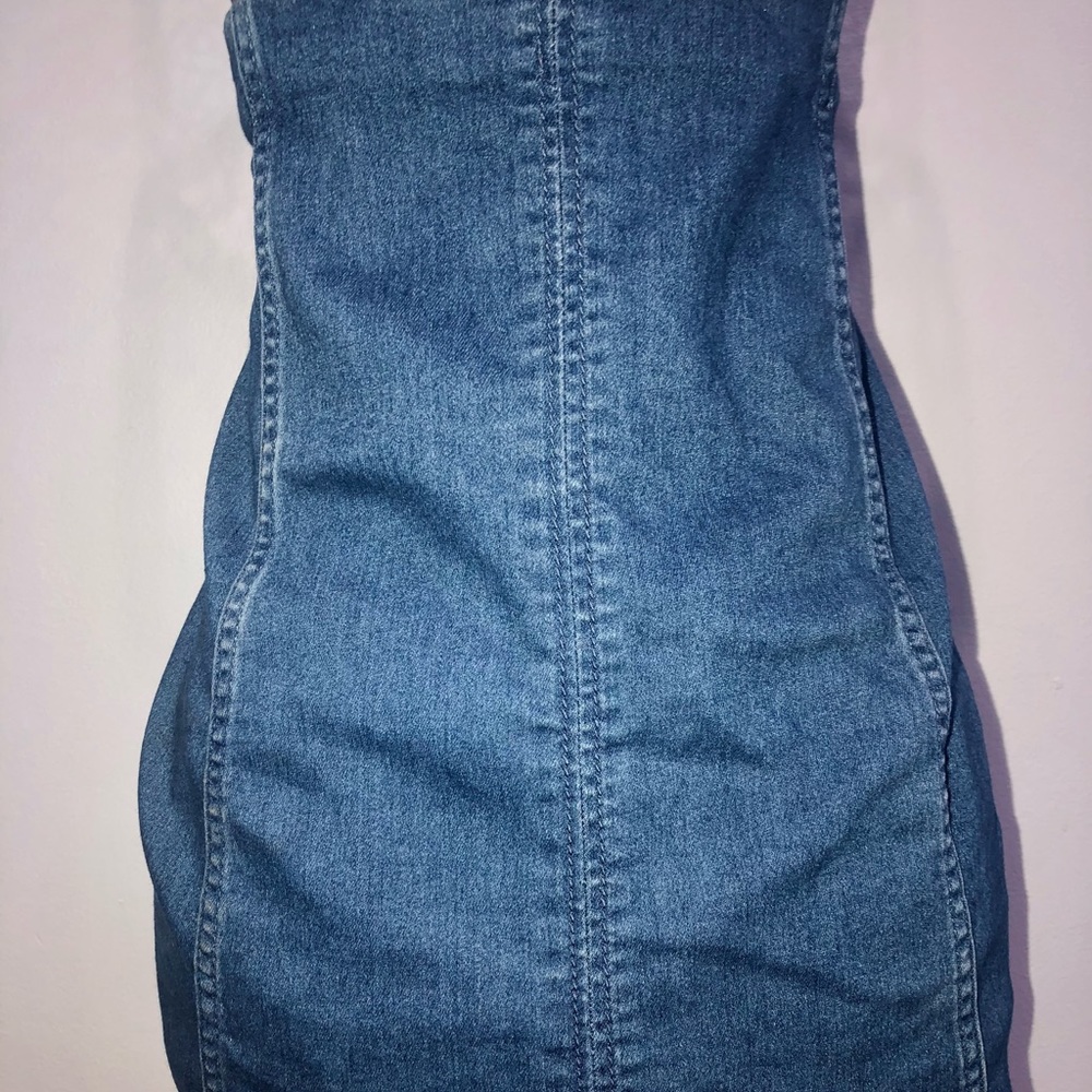 Free People denim skirt